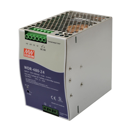 POWER SUPPLY WDR-480-24 480W MEANWELL พาวเวอร์ซัพพลาย 20A 24VDC