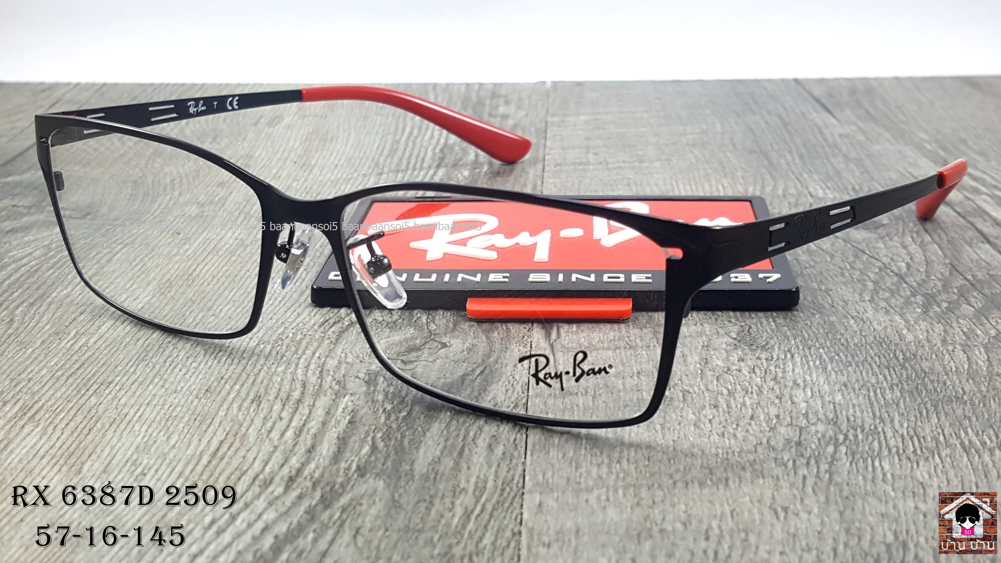 Rayban RX 6387D 2509 โปรโมชั่น กรอบแว่นตาพร้อมเลนส์ HOYA ราคา 3,500 บาท