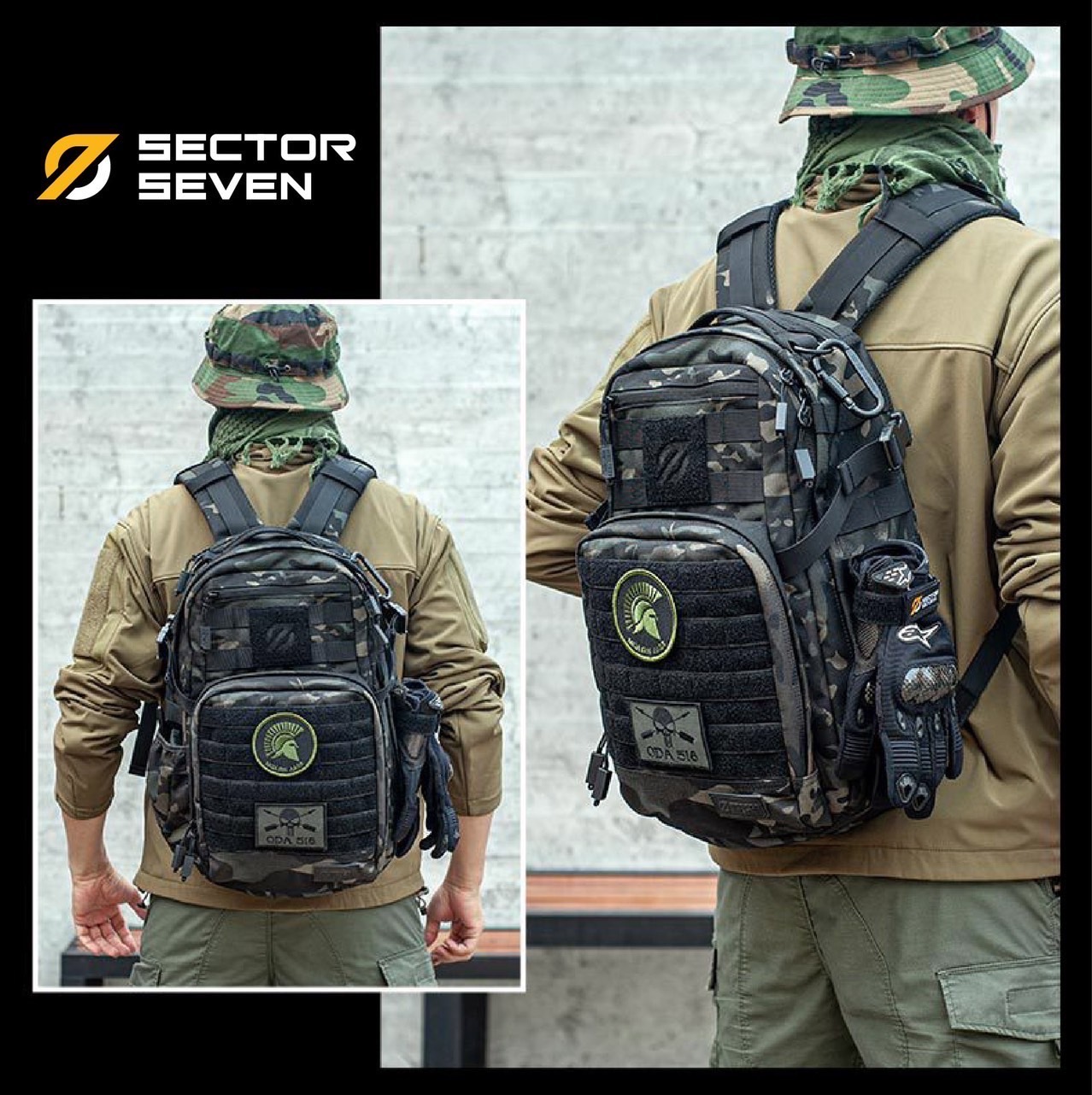 (clapping hands)สินค้าเข้ามาแล้วค่ะ (fire)เป้ Sector seven ( Sector Seven Tactical Backpack ) ⚓️ ผลิตจากผ้า Nylon 1000D ⚓️ ออกแบบภายใน แบ่งช่องใส่ของได้เป็นระเบียบ ⚓️ ด้านหน้าและด้านข้างมี Molle webbing สำหรับติดอุปกรณ์ต่างๆ ⚓️