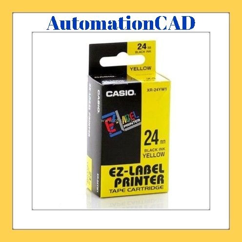 EZ-LABEL CASIO 24mm. สำหรับ เครื่องพิมพ์ฉลาก KL-Series CASIO PRINTER LABEL