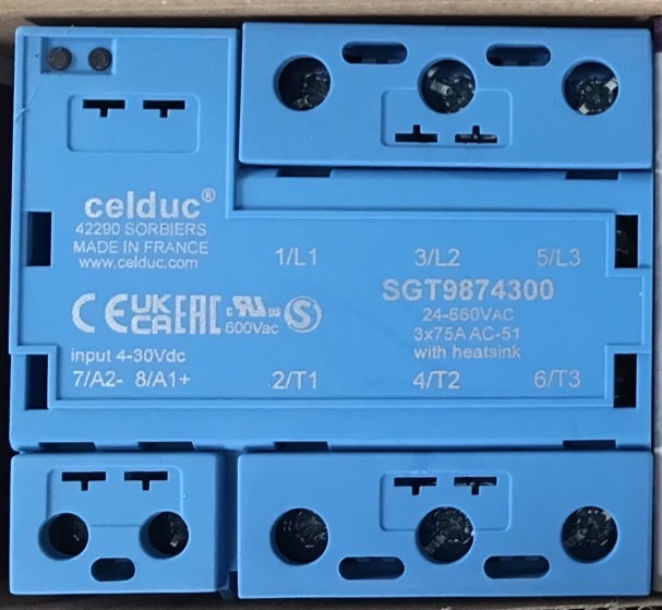 SGT9874300 CELDUC Solid State Relay SSR Relay 3PST-NO 75A 24-660V 3Phase SolidStateRelay Relay Module รีเลย์ อุปกรณ์ไฟฟ้า รีเลย์ ควบคุม ไฟฟ้าโรงงาน #SGT9874300 #CELDUC #SSR #SolidStateRelay #Relay #Module #3Phase #อุปกรณ์ไฟฟ้า #รีเลย์ #ควบคุม #ไฟฟ้าโรงงาน