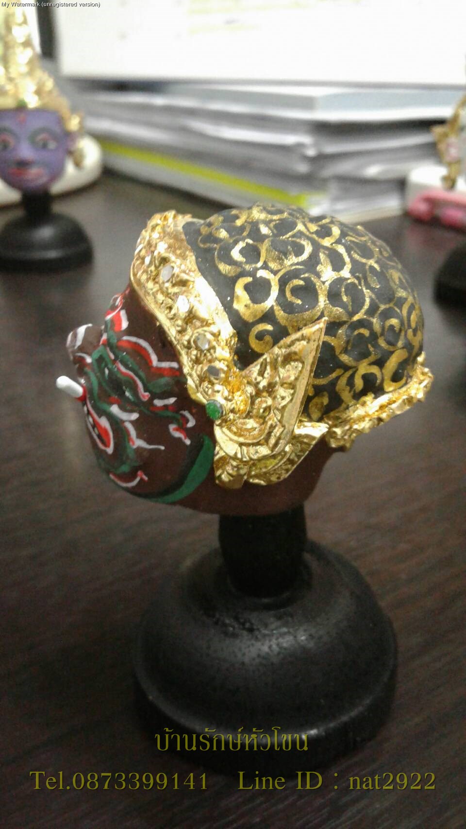 เศียรครูขนาดจิ๋ว เซ็ท 3 เศียร พ่อแก่ พระพิฆเนศ พระพิราพ