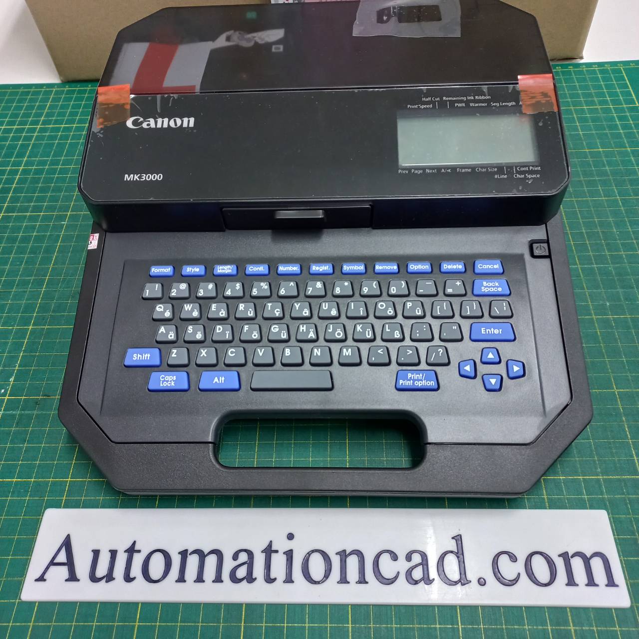 เครื่องพิมพ์ปลอกสายไฟ CANON MK-3000 ต่อคอมพิวเตอร์ได้ Label Printer Wire Marker MK3000