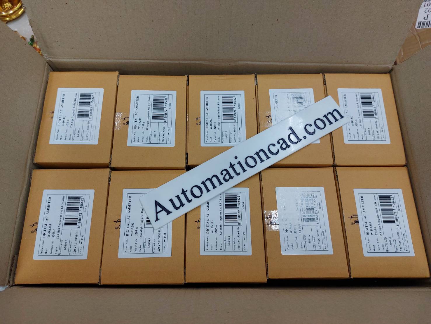 WIP ดิจิตอลแอมมิเตอร์ W-DA303 มิเตอร์วัดไฟกระแสสลับ 3 เฟส Digital AC Ammeter