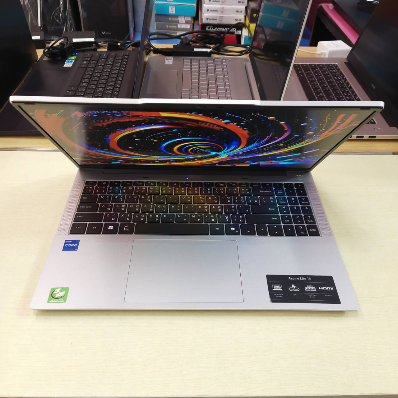 ACER ASPIRE LITE 16 AL16-52P-51Y1 ประกันศูนย์ Onsite 10/06/2027 สภาพเครื่อง 85%