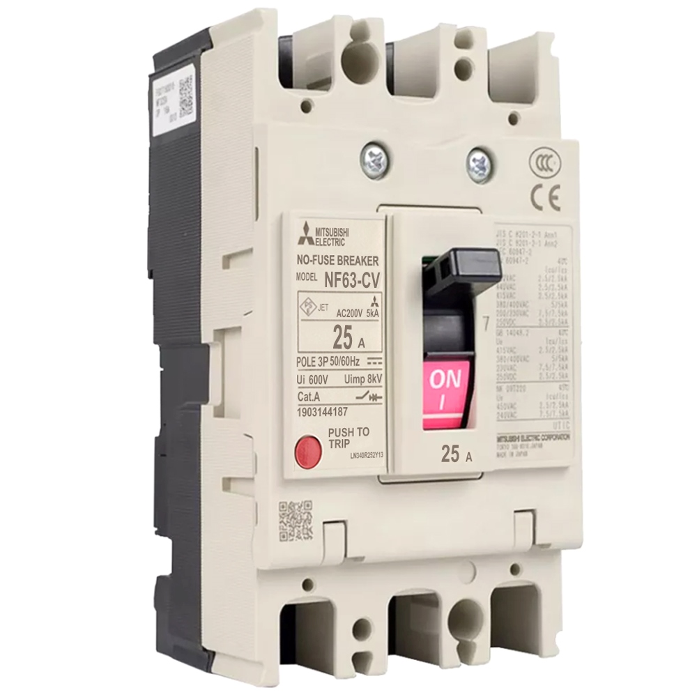 เบรกเกอร์ NF63-CV 3P 25A มิตซูบิชิ MITSUBISHI 25A 3POLE NF63 CV NF63CV