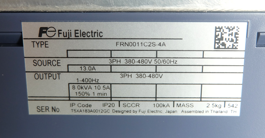 FRN0011C2S-4A INVERTER FUJI, 3.7kw 5แรง 380V