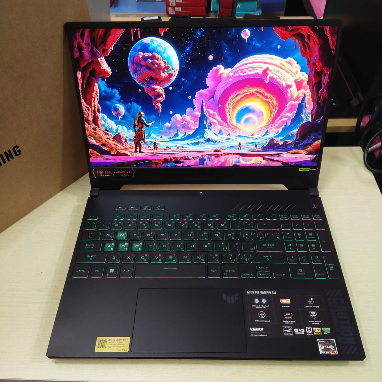 ASUS TUF GAMING A15 FA507NUR-LP037W *เครื่อง 1 เดือน* สภาพเครื่อง 100% ไร้ริ้วรอย (ประกันศูนย์ 13/10/2027)