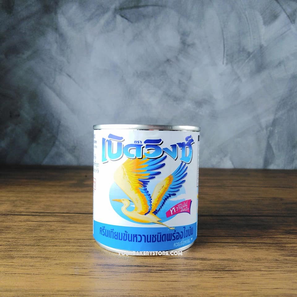 ครีมเทียมข้นหวานชนิดพร่องไขมัน 380g. ตรา เบิร์ดวิงซ์