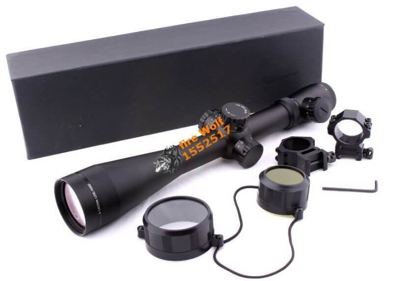 New.สินค้ามาใหม่ สโครปติดปืนจริง LEUPOLD MARK4 มาพร้อมข้อต่อบังแสง ระดับซูม 4-16x50 ราคาพิเศษ