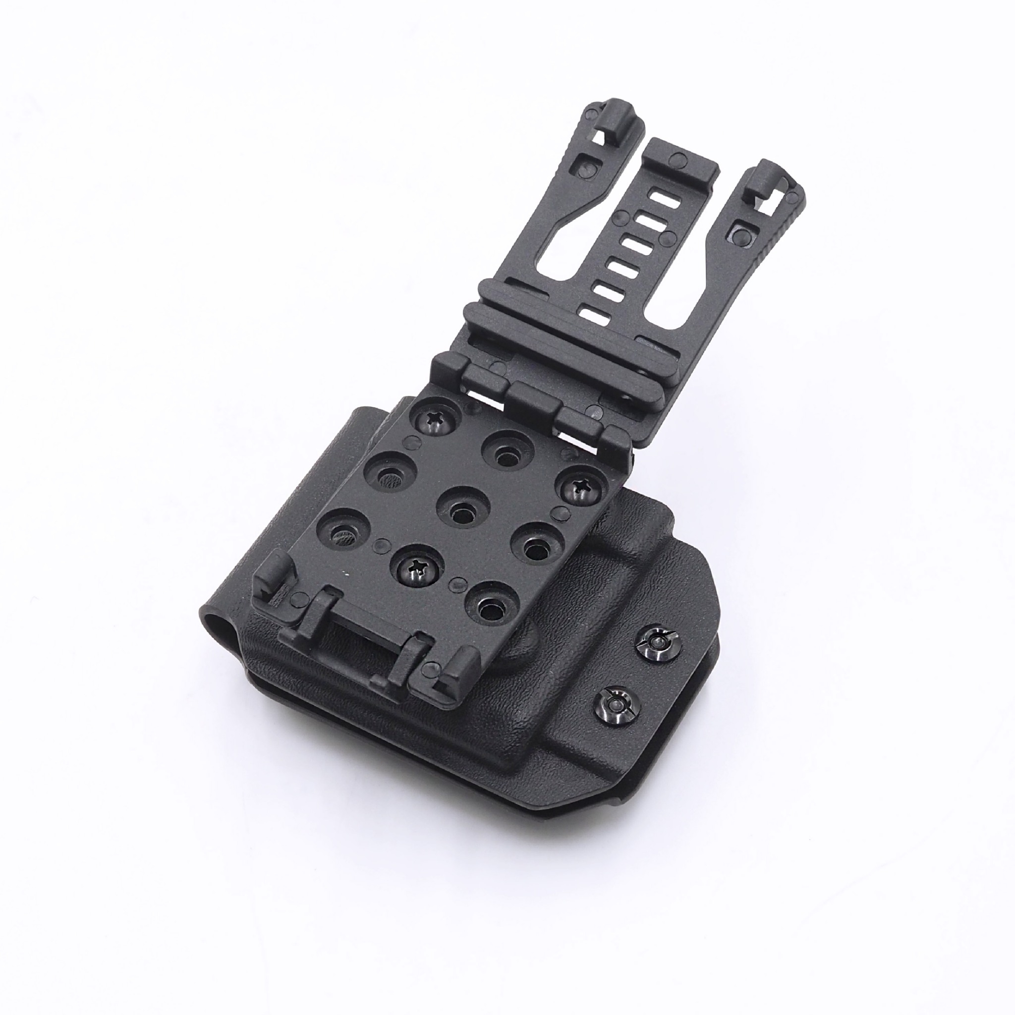 New.FogGear 5.56 Mag Holster ⭕ซองผลิตจาก Kydex เกรดคุณภาพ ⭕ช่องสำหรับใส่แม็ก 5.56 * 1 ⭕มีขากระเดื่องสำหรับปรับความกระชับ ⭕ขากระเดื่องถอดได้ ใส่ลูกยางแทนที่ได้ ⭕ตัวล็อค Teklok ปรับระดับเข็มขัดได้สูงสุด 2.4" ⭕ Teklok สามารถปรับองศาในการใช้งานได้