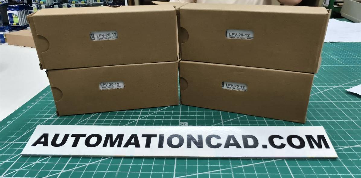 LED Driver พาวเวอร์ซัพพลาย LPV-20-12 Meanwell 12VDC 20W Switching Power Supply ของแท้