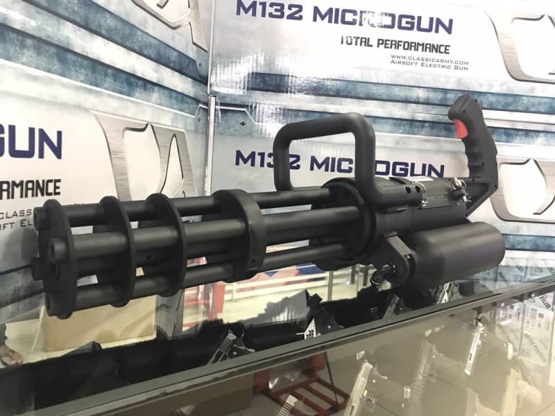 https://youtu.be/VLSQiTo95xc Classic Army M132 Green Gas / HPA Powered Rotating Multi-Barrel Micro Gun Pice: 2x,xxx ฿