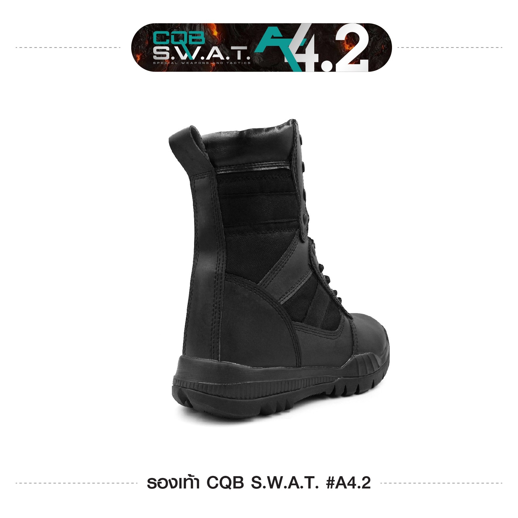 New. รองเท้า NEW CQB A4.2 #คุณคสมบัติ 🚩ขอบนวม เสริมฟองน้ำอย่างดีพร้อมกับการเย็บตัวรองเท้าถึง3ชั้นเพิ่มความคงทน 🚩ตัวรองเท้าซับฟองน้ำด้านใน เพิ่มความนุ่ม สวมใส่สบายและอยู่ทรง 🚩ตัวรองเท้าใช้วัสดุ หนัง MICRO-FIBER ทำให้มีน้ำหนักเบา เพิ