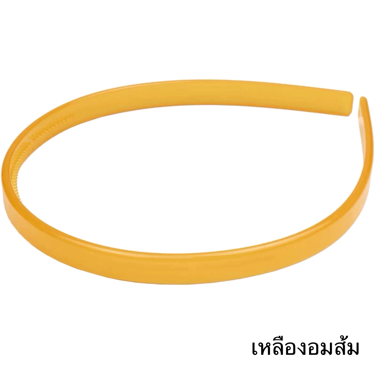 ที่คาดผมเซลลูโลสสีพื้น - เหลืองอมส้ม แถบขนาด 10 mm สวยคลาสสิค มินิมอลสไตล์ ไม่บีบขมับ ไม่กินผม #Aznavour #GRAINdeBEAUTE #AZ #GB