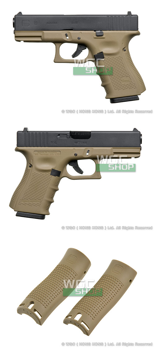 WE G19 Gen4 TAN Glock 19 ทราย (full)