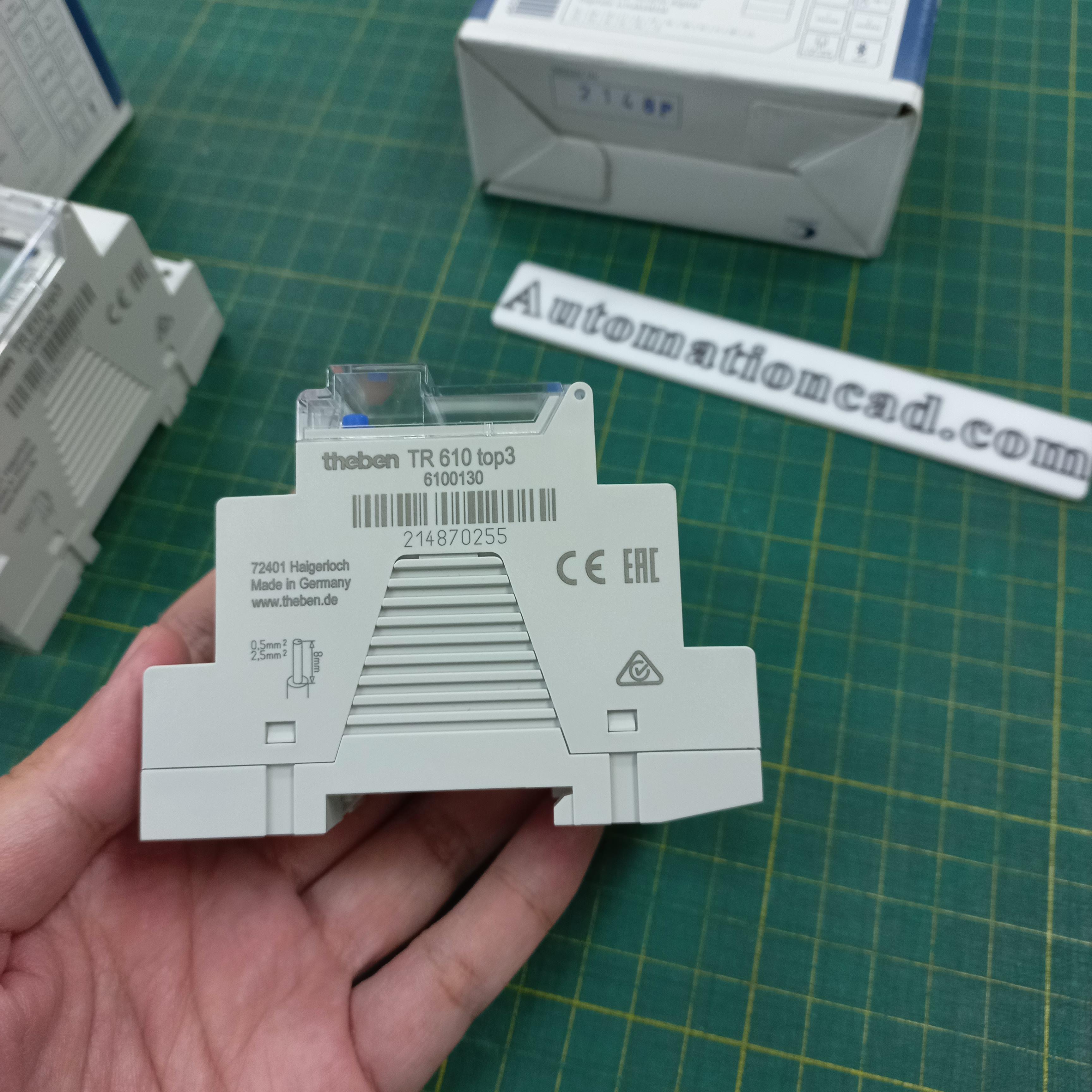 TIMER THEBEN ไทม์เมอร์ รุ่น TR610 top 3 มีแบตเตอรี่สำรองไฟ นาฬิกาตั้งเวลา 24 ชั่วโมง