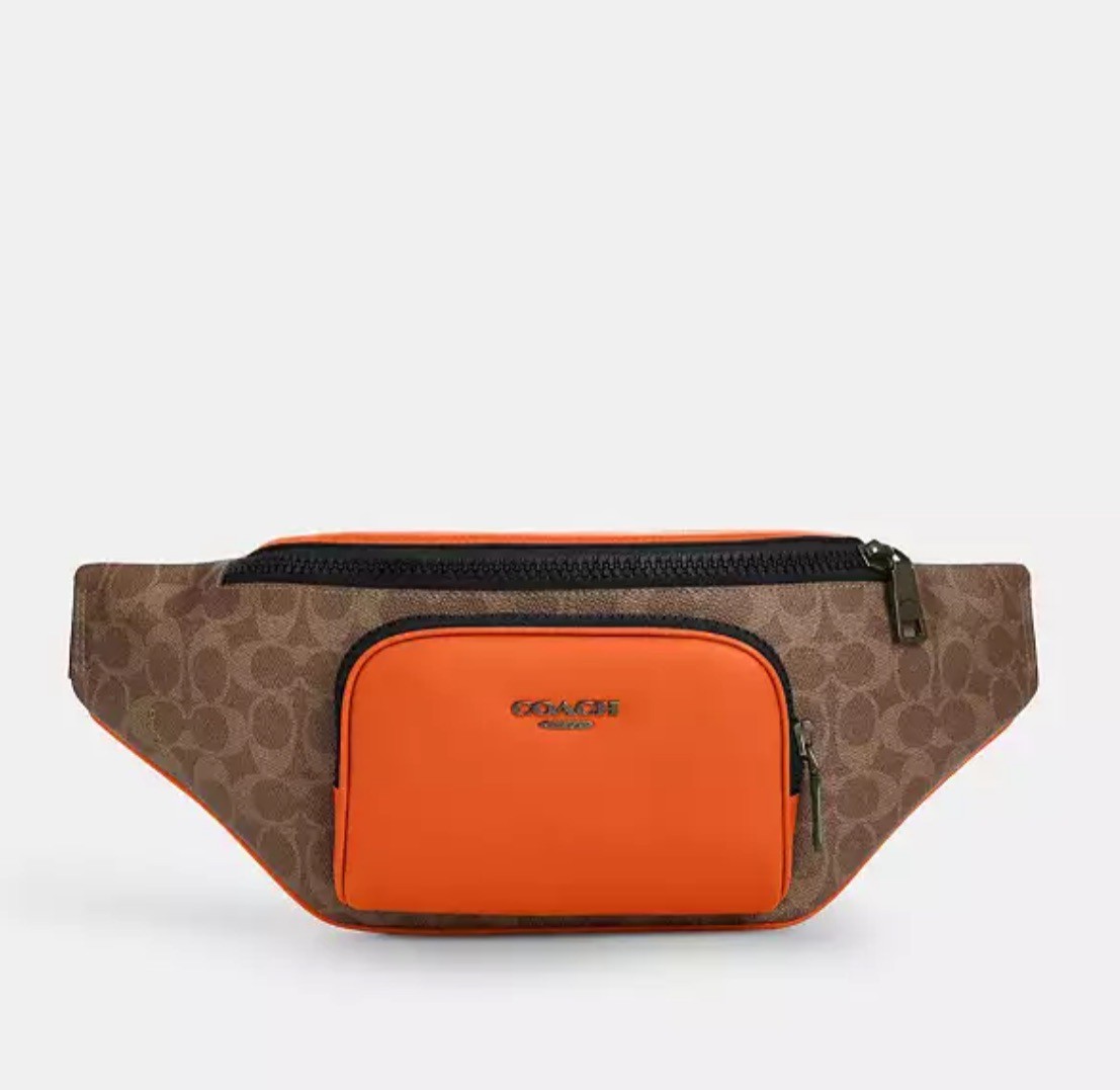 กระเป๋าคาดเอว Coach แท้ สีดำ รุ่น CAJ77