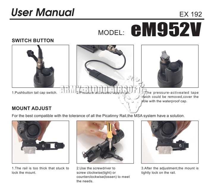 SureFire Style M952V WeaponLight
