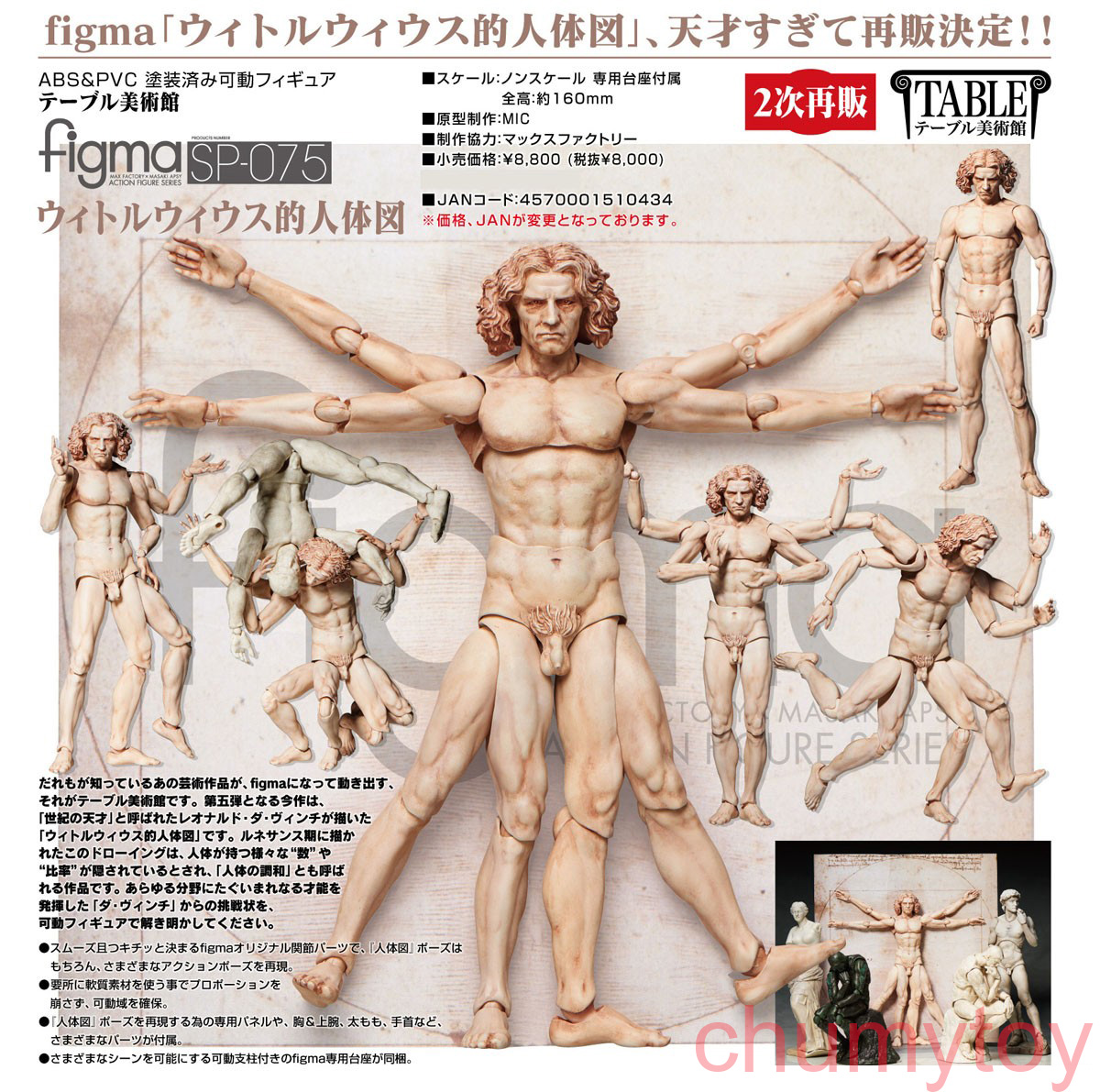 เปิดจอง : figma Vitruvian Man(2nd re-run)
