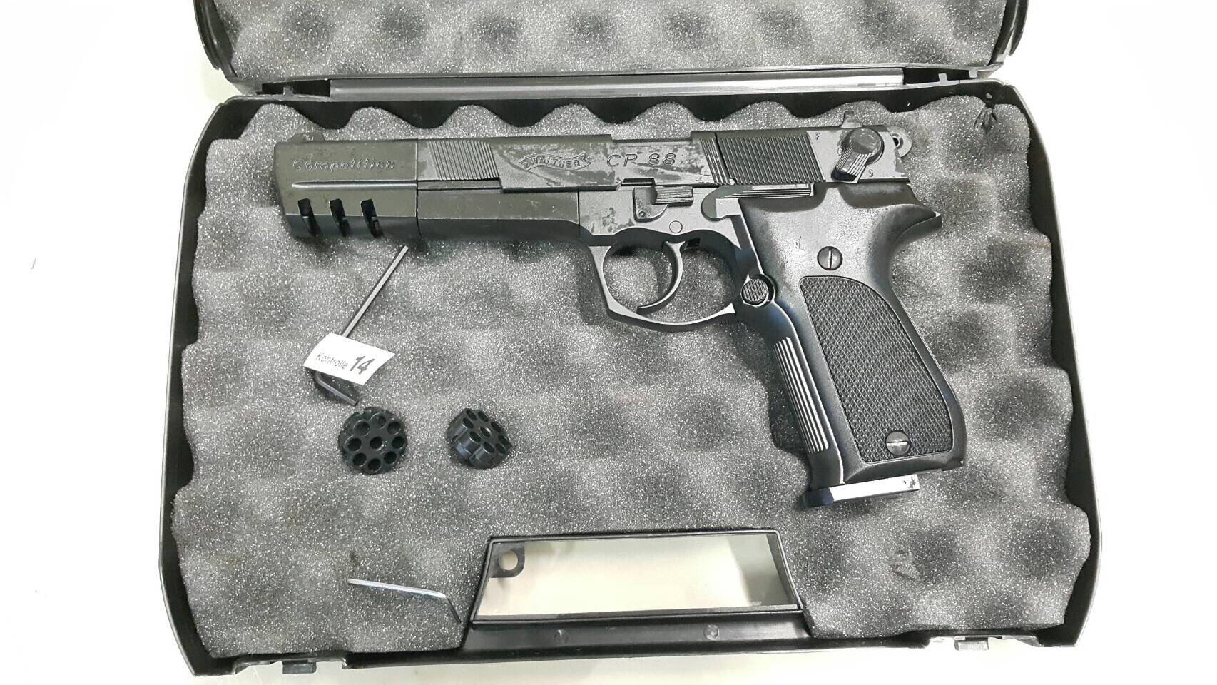 New.UMAREX Model: Walther CP88 Competition Matte Black. CO2. Cal 4.5mm .177 ราคาพิเศษ