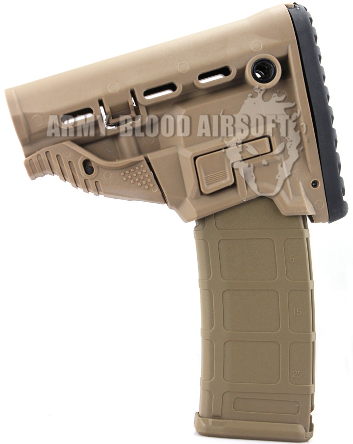 Fab Defense GL-MAG M4 'Survival' Buttstock with 'Built-in' Mag Carrier (BK)