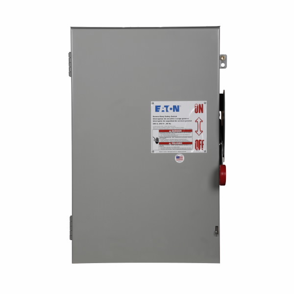 Safety Switches EATON เซฟตี้สวิทช์ 200A Single Phase แบบใส่ฟิวส์ได้ OUTDOOR