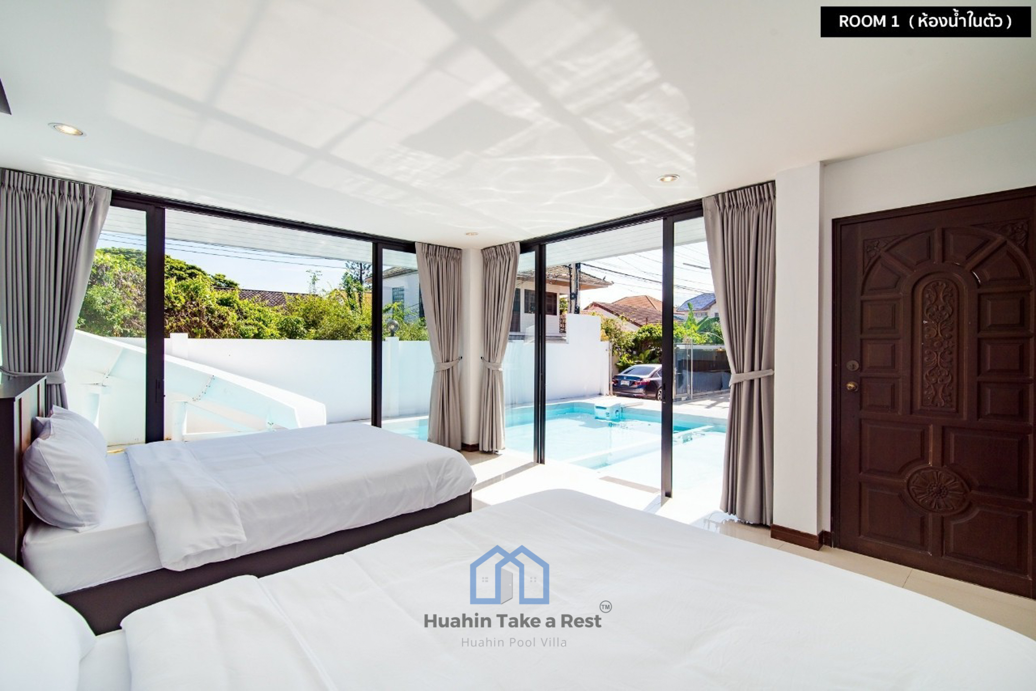 HR15036 บ้านพักหัวหิน บ้านวี วิลล่า เนียร์บีช