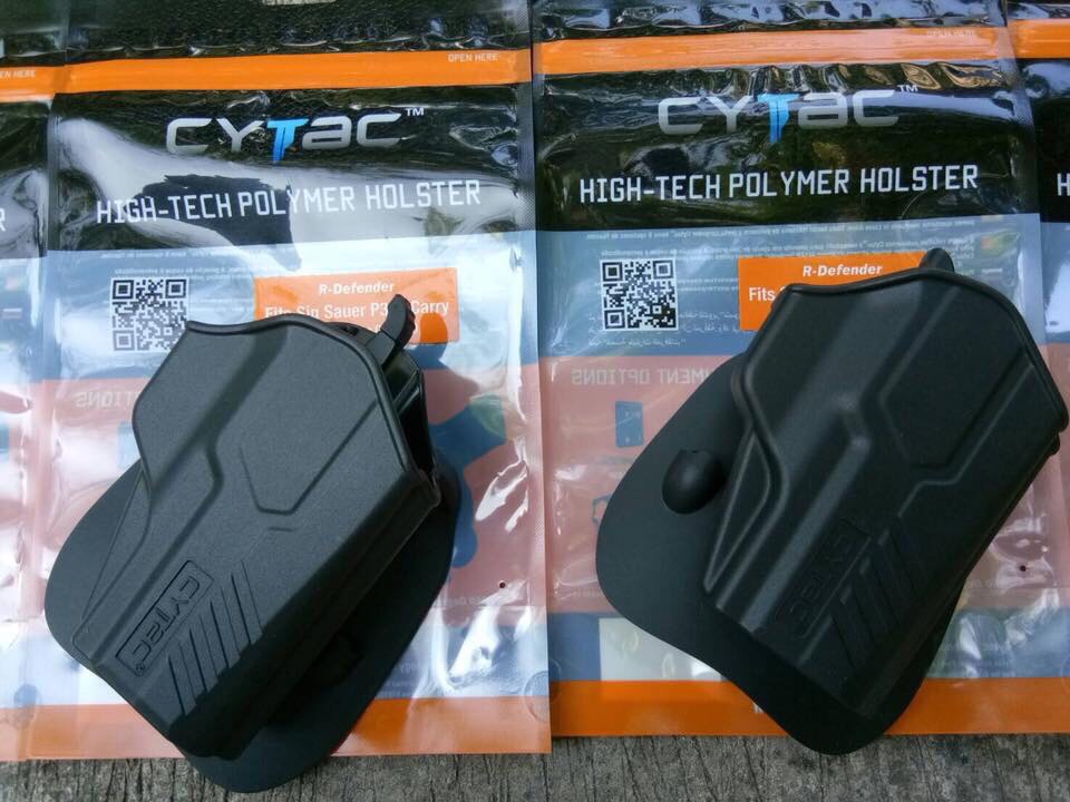 New.ซองปืน Cytac 🔰 ปลดไวด้วยนิ้วโป้ง 🔰 📌Sig p320sp 📌Glock17,22,31 📌Glock19,23,32 📌Glock26,27,33 📌Glock43 📌บาเรตต้า 92f 🔰 ใน1ชุด มาพร้อมซองปืนที่สามารถปลดไวออกจากเพลตได้ และ ซองแม็คกาซ