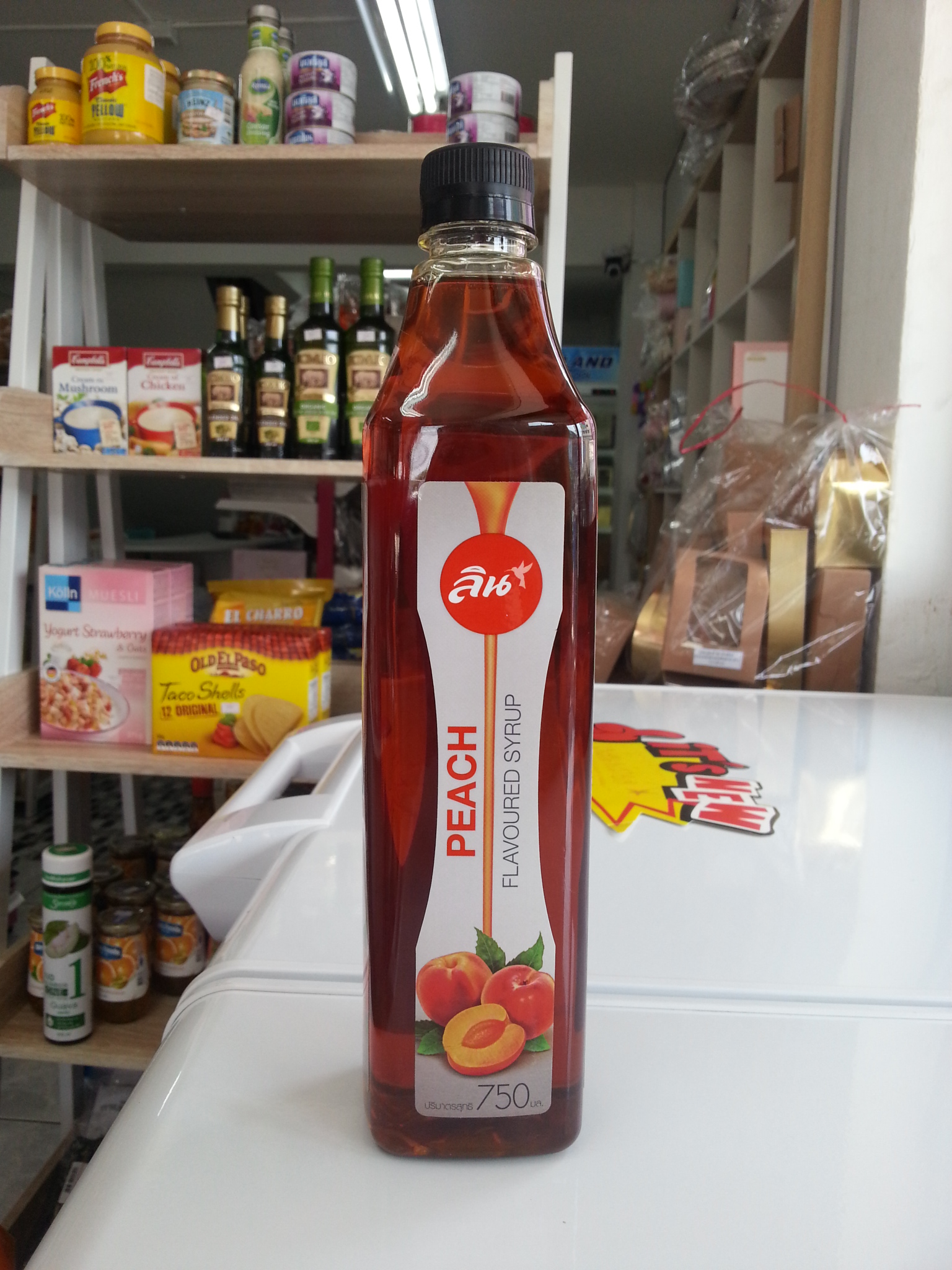 พีช ไซรัป ลิน 750ml
