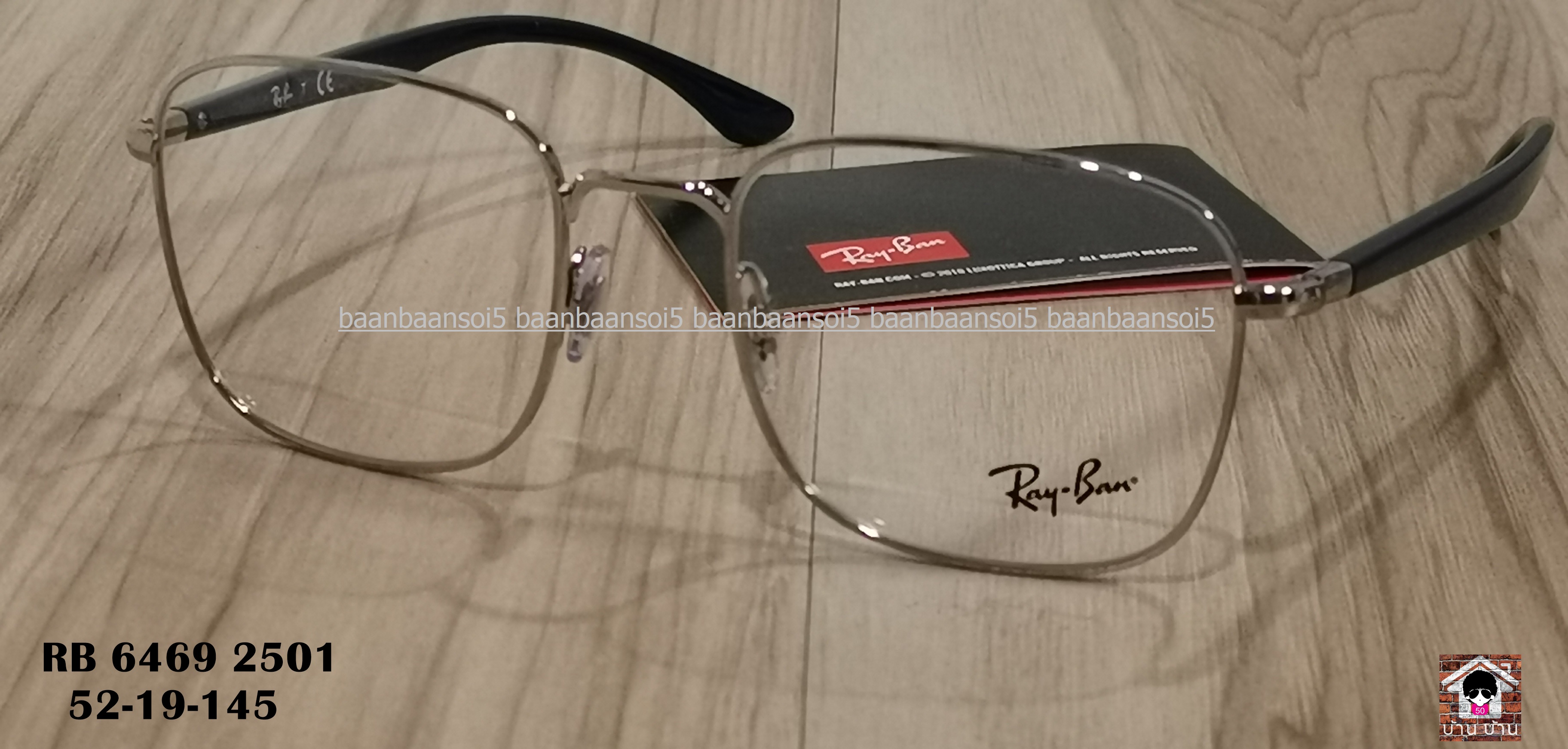 Rayban RX 6469 โปรโมชั่น กรอบแว่นตาพร้อมเลนส์ HOYA ราคา 4,200 บาท