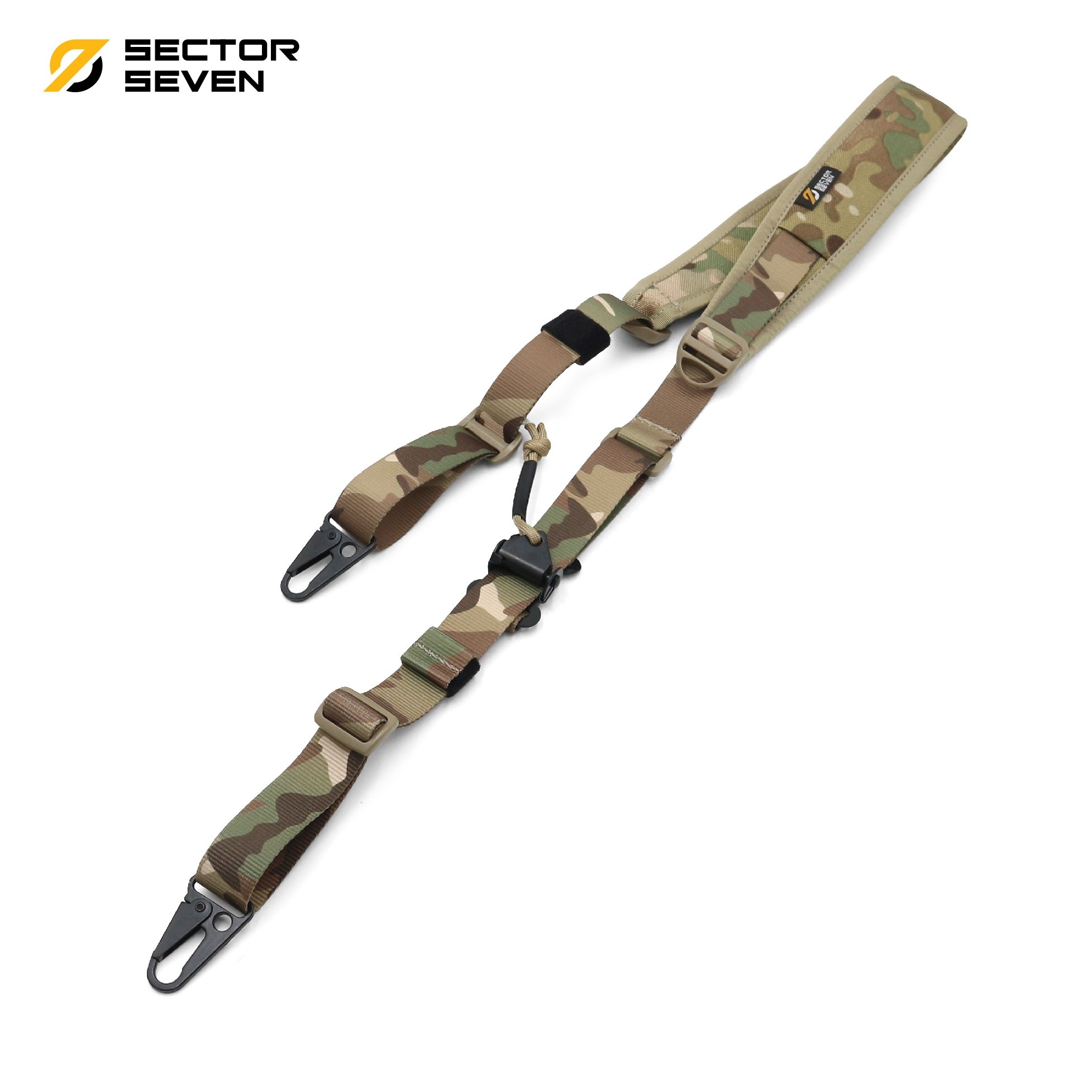 สายสะพาย 2 จุด Sector Seven ( Sector Seven Two Point Sling ) 📌ผลิตจากผ้า Cordura 1000D 📌สาย 2 จุดแบบเอนกประสงค์ปรับใช้งานกับ M16, M4, ลูกกรด, ลูกซอง และอื่นๆ ได้ 📌มี Quick Pull Adjust buckle ปรับระยะและตำแหน่งการใช้งานได้สะดวก และร