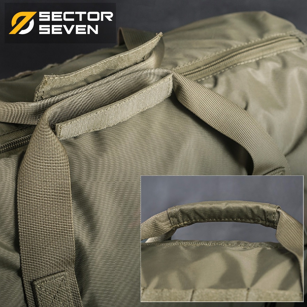 (clapping hands)สินค้าใหม่ค่ะ (fire)Sector Seven Duffel bag 🍁 ผลิตจากผ้า 400D เกรดคุณภาพ 🍁 วัสดุทนทานต่อรอยขีดข่วน กันละอองน้ำได้ 🍁 Molle webbings สำหรับร้อยอุปกรณ์ 🍁 มีแผ่น Velcro ติด patch 🍁 Weight 450 g. , Capaci