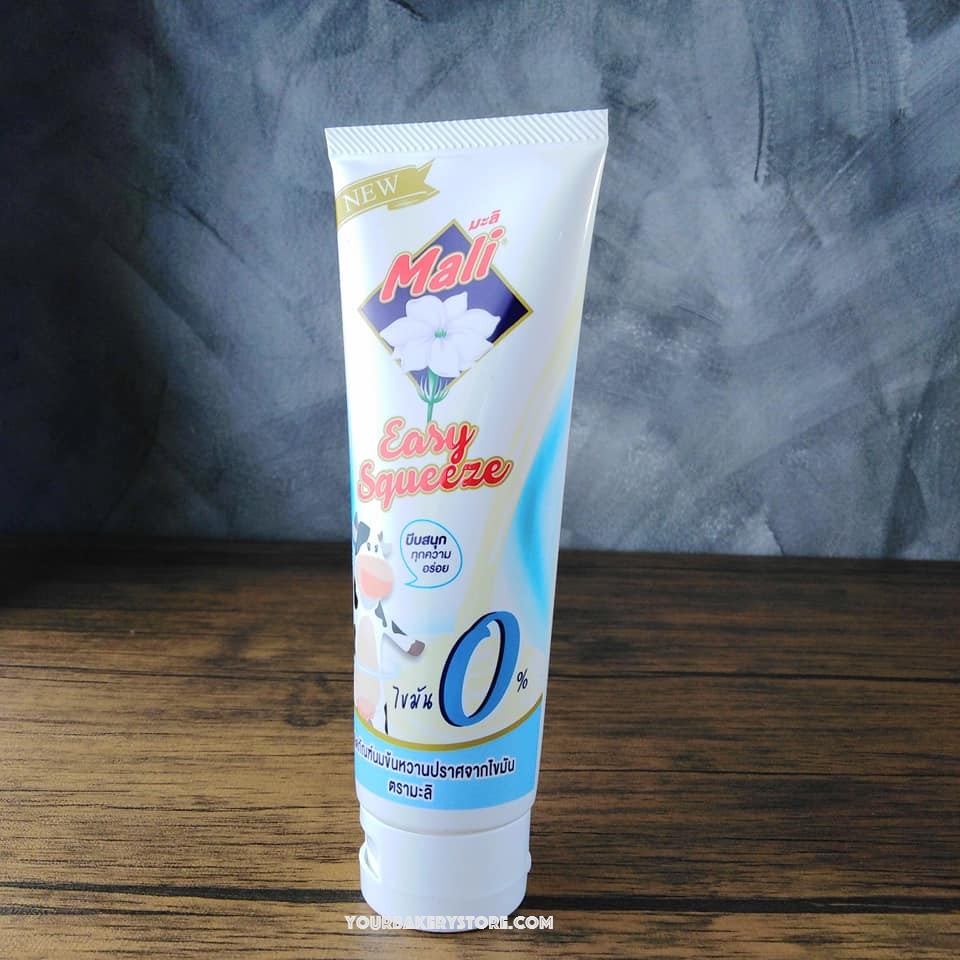 ครีมเทียมข้นหวาน ไขมัน0% หลอดบีบ ตรา มะลิ