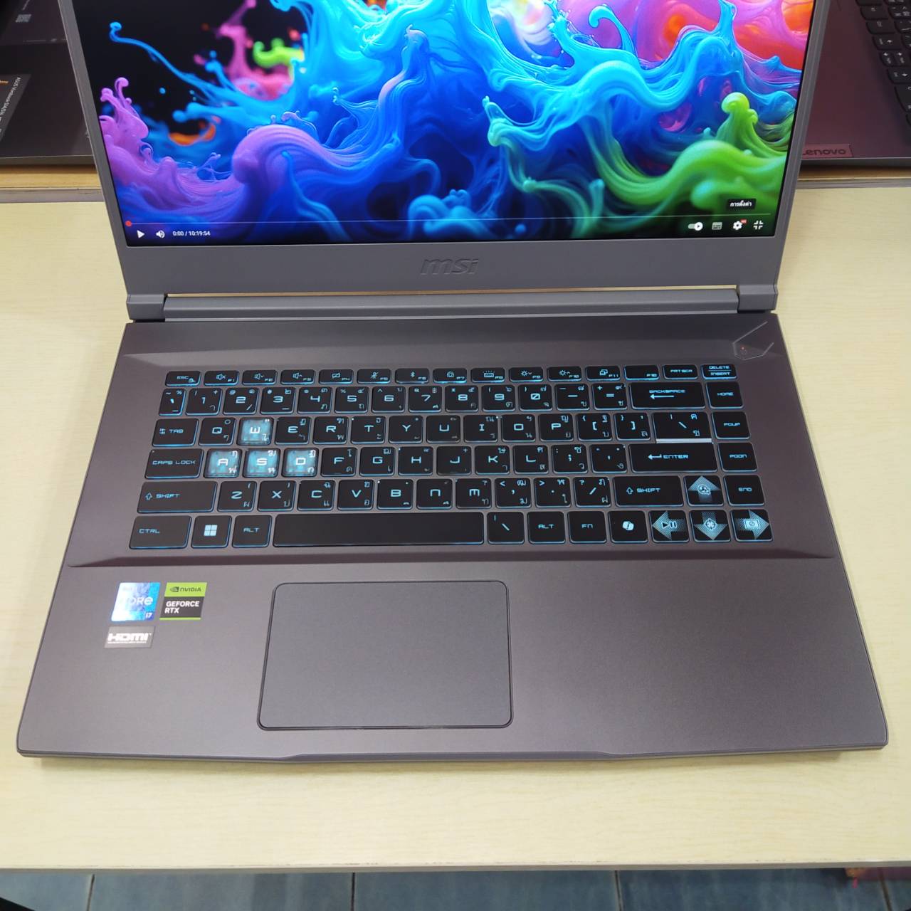 MSI THIN 15 B12UC-1887TH สภาพเครื่อง 95% (ประกันศูนย์ 30/03/2027)