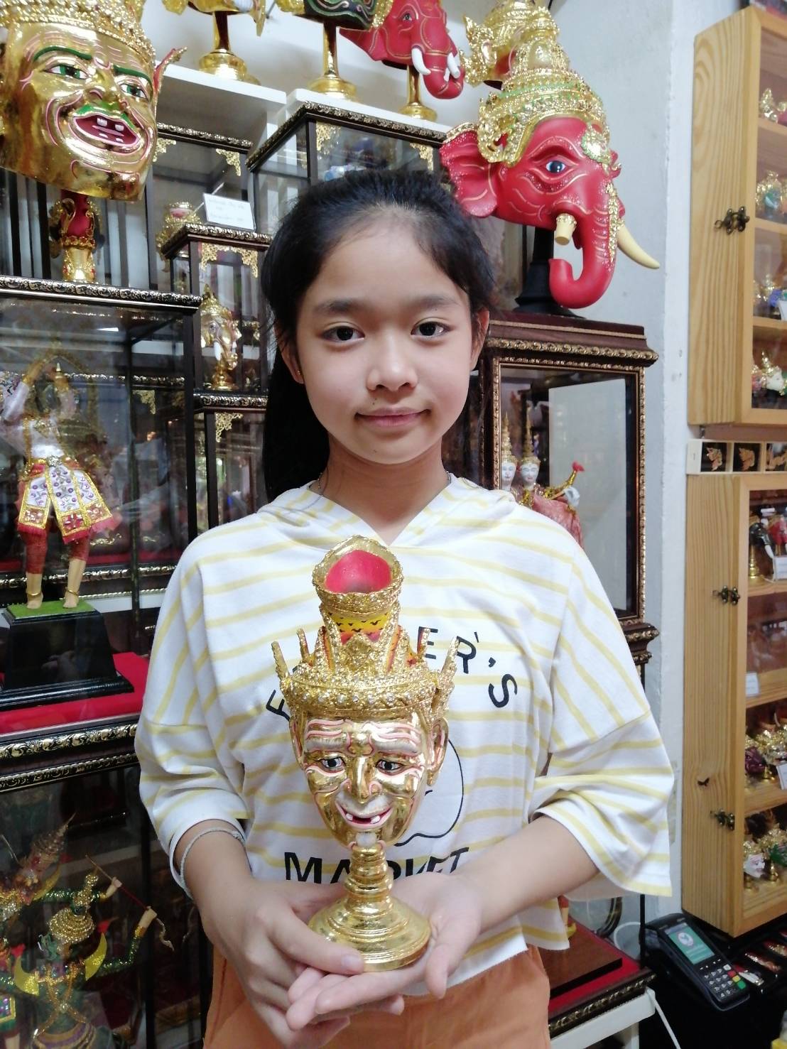 ชุดเศียรครู 10 เศียร ขนาดจัมโบ้ งานพรีเมี่ยม พร้อมฐานปิดทอง