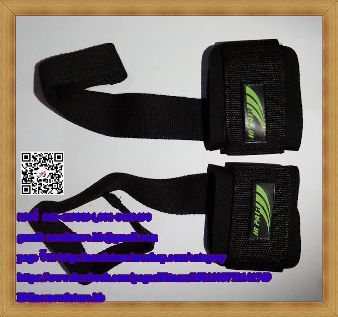 G-100ที่รัดข้อมือไว้ยกน้ำหนัก บาร์เบล สแตป Straps-Power Lifting Straps Basic Lifting Straps ฟิตเนส เพาะกาย เล่นกล้าม กีฬา