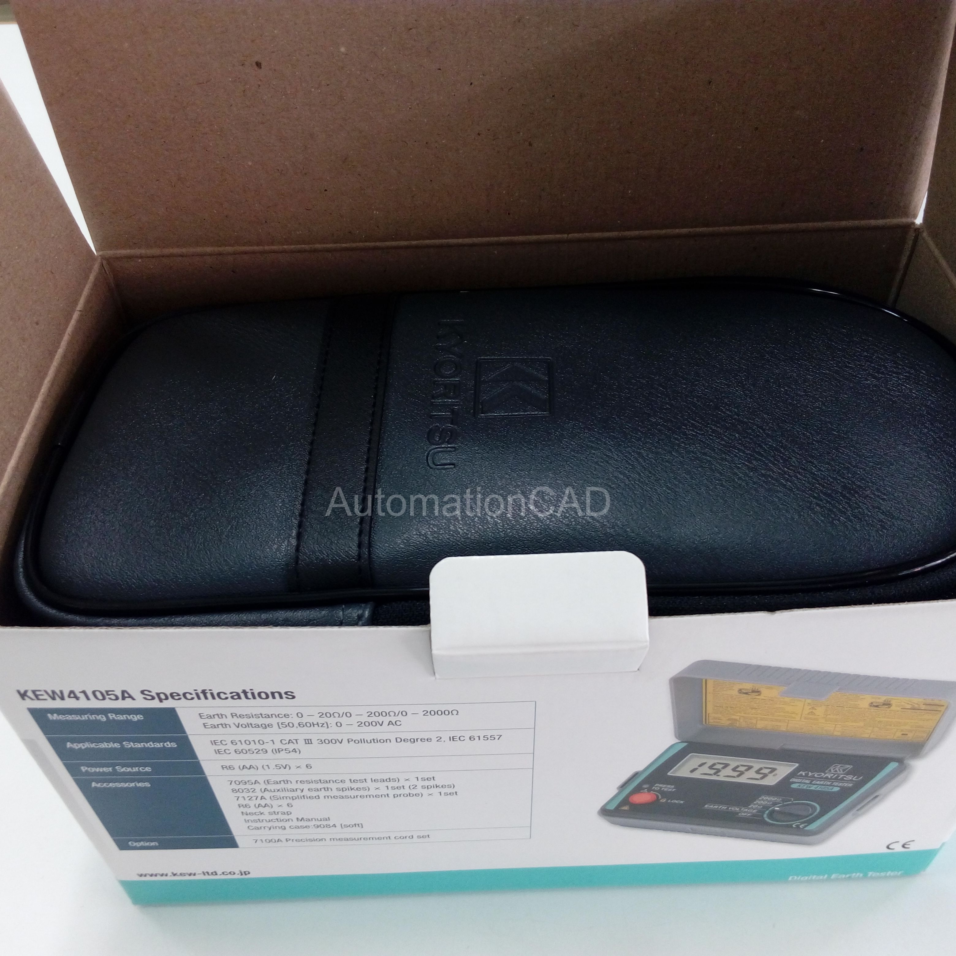 มิเตอร์วัดค่าความต้านทานดิน 4105A ครบชุด KYORITSU Earth Tester รุ่น KEW4105A