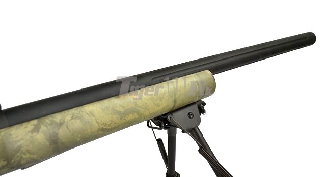 New.M24 Snow wolf M24 sw-04 ท่อนอกเซาะร่อง มาพร้อมกล้อง+ขาทราย ลายพรางใบไม้ แรง 450 fps ราคาพิเศษ