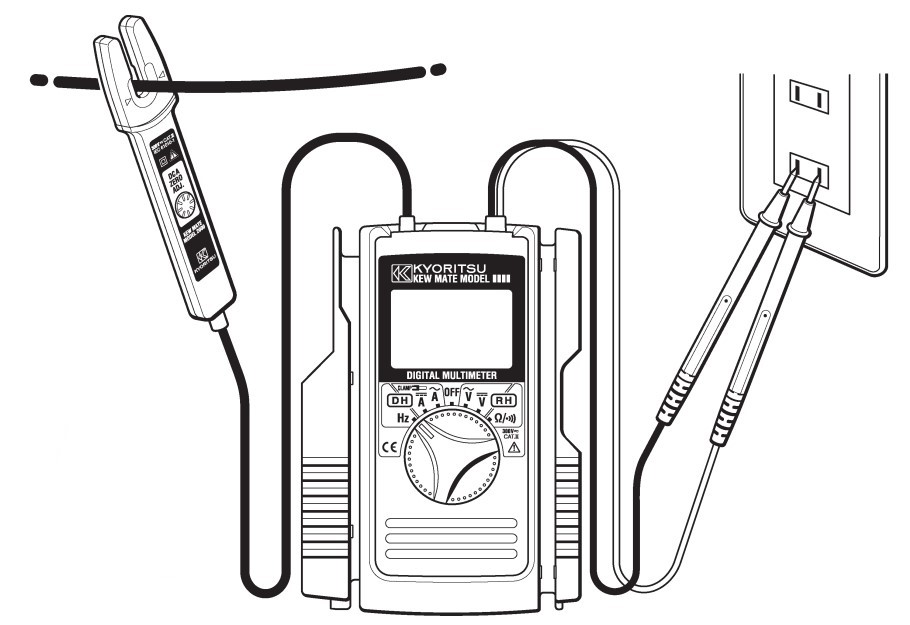 ดิจิตอลมัลติมิเตอร์พร้อมแคลมป์มิเตอร์ ครบชุด KYORITSU รุ่น KEWMATE2000