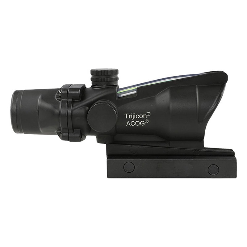 New. 4x32 Trijicon ACOG TA31 งาน AAA งาน Full Marking (Scale 1:1) กล้องซูมยิง กำยังขยาย 4 เท่า หน้าเลนส์ 32mm ทนแรงรีคอยน์ได้ดี ใช้งานกับปืนจริงได้ เป้าเล็งเป็นแบบลูกศร Chevron Reticle มีเส้นไฟเบอร์สีแดง นำแสงมาที่ตัวเป้า (ไม่ต้องใช้ถ่าน) ศูนย์ปรับในมีฝาป