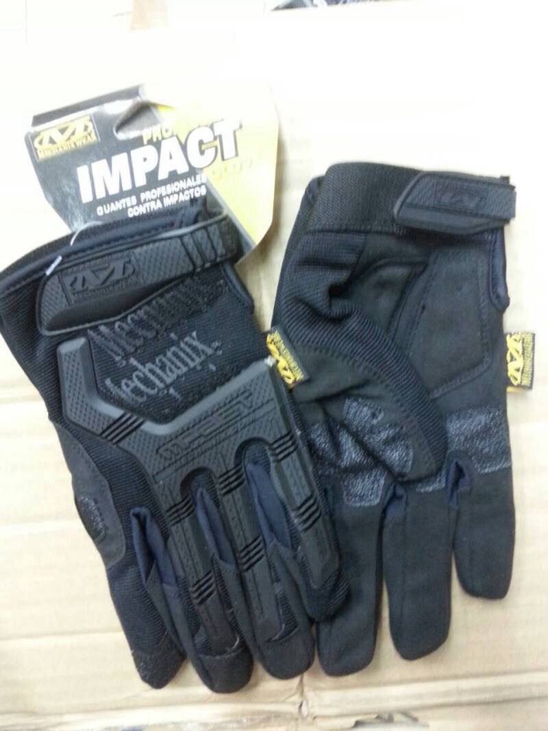 New.Mechanix Wear Gloves M-Pact Fingerless (Black M/L/XL Size) เต็มนิ้ว ราคาพิเศษ