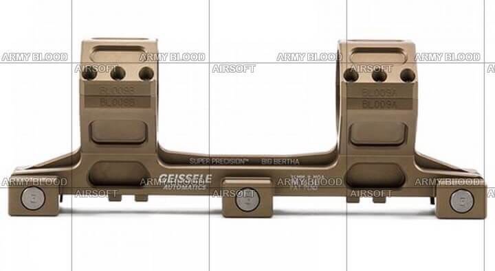 New.Geissele Super Precision Big Bertha Scope Mounts -Manufacturer: Made in China - Built Material: Aluminum -Major Color: Black / Tan -Inner Diameter: 30mm (25mm) ราคาพิเศษ