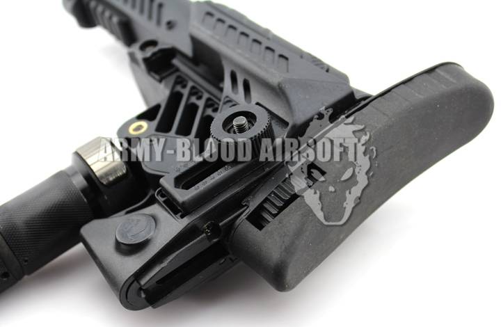 New.CAA SRS Multi Position Sniper Stock For M16/SR25/A2 GBB Rifle (A Type,Black)