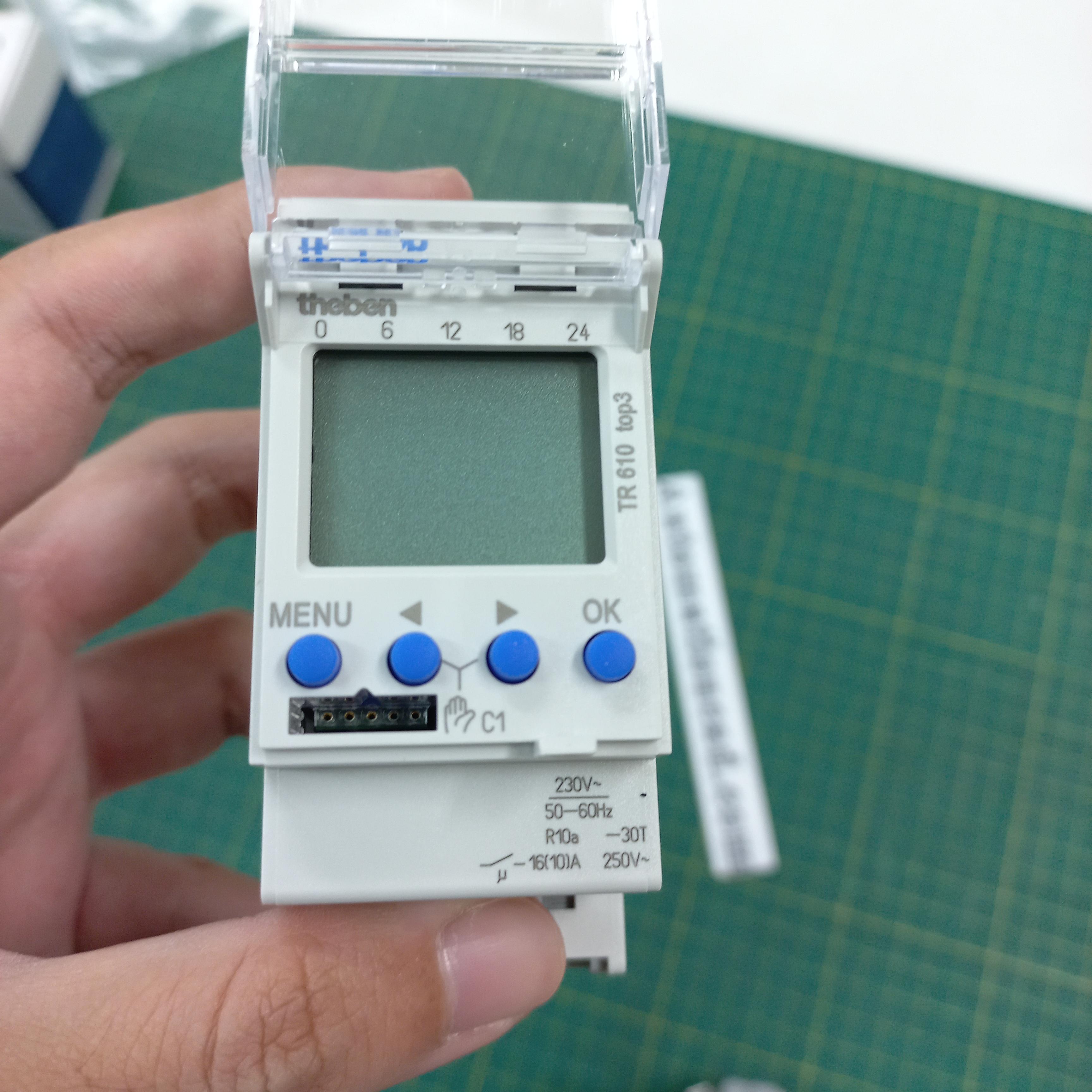 TIMER THEBEN ไทม์เมอร์ รุ่น TR610 top 3 มีแบตเตอรี่สำรองไฟ นาฬิกาตั้งเวลา 24 ชั่วโมง