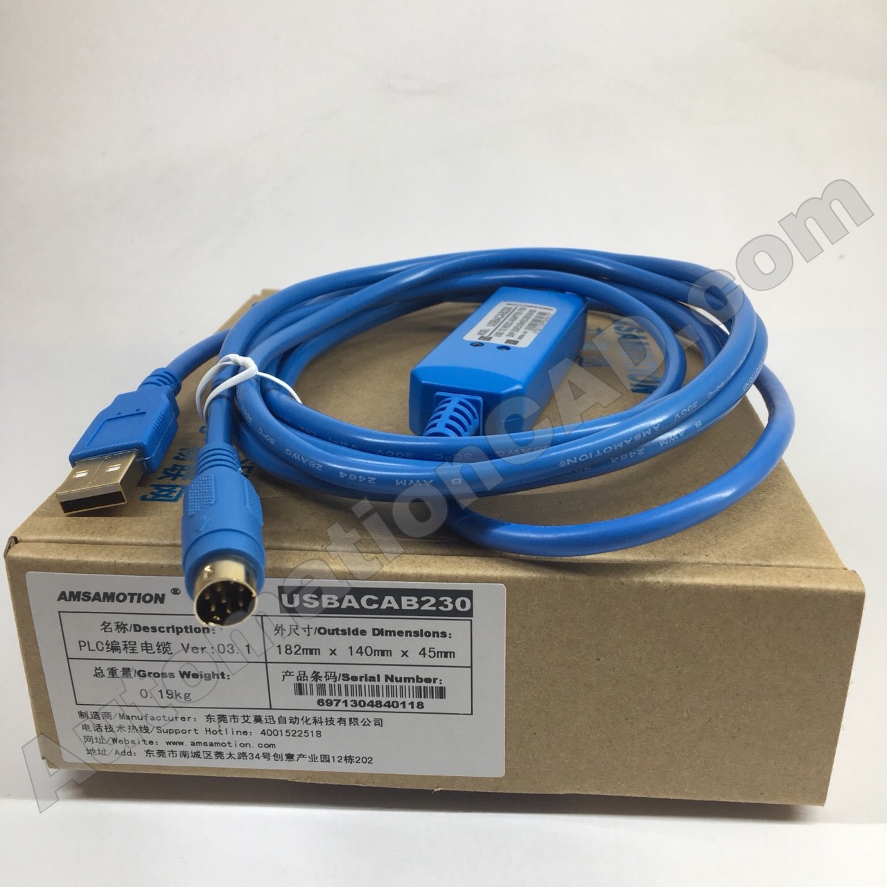 สายดาวน์โหลด PLC DELTA เดลต้า DVP Series USB-ACAB230 Download cable