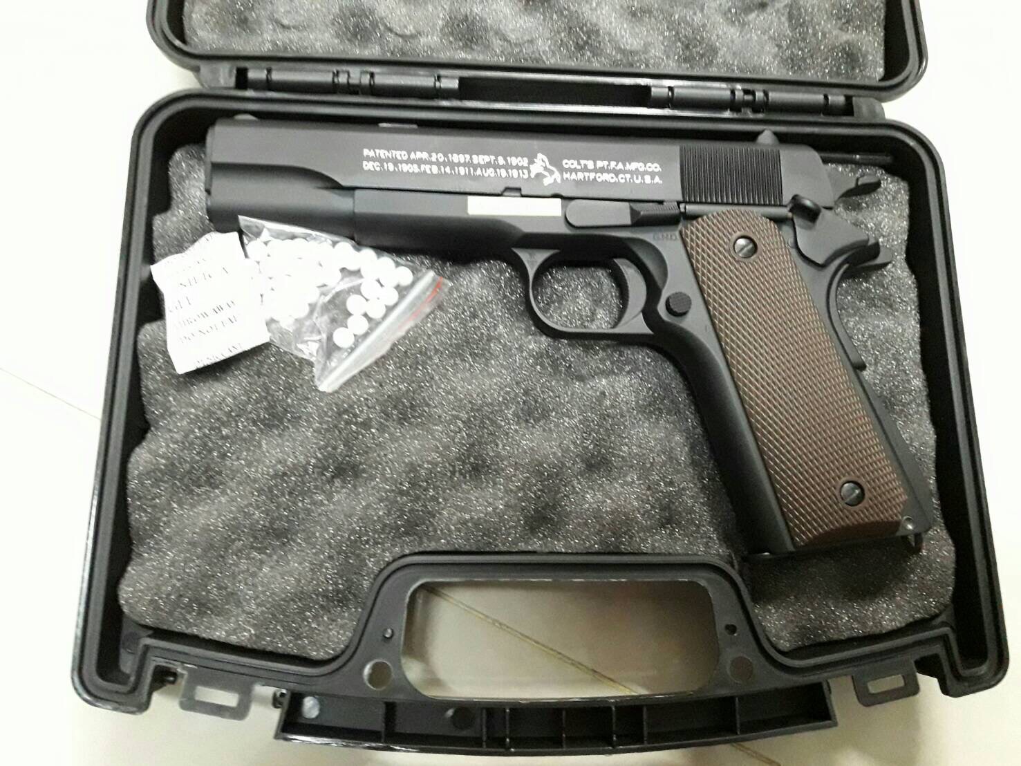 New.ปืนสั้น M1911 ฟูมาร์กิ้ง มาพร้อมกล่องปืน ราคาพิเศษ