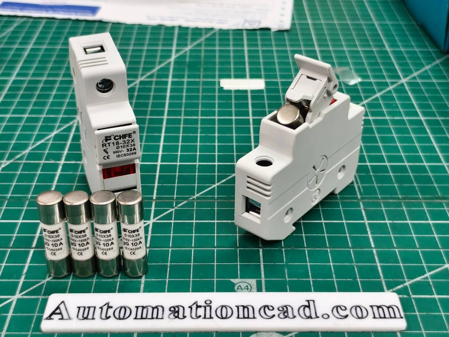 ฟิวส์ 10x38 10A 500V 100KA ฟิวส์กระบอก ลูกฟิวส์ Fuse Link ฟิวส์เซรามิค 10*38 Size 10A