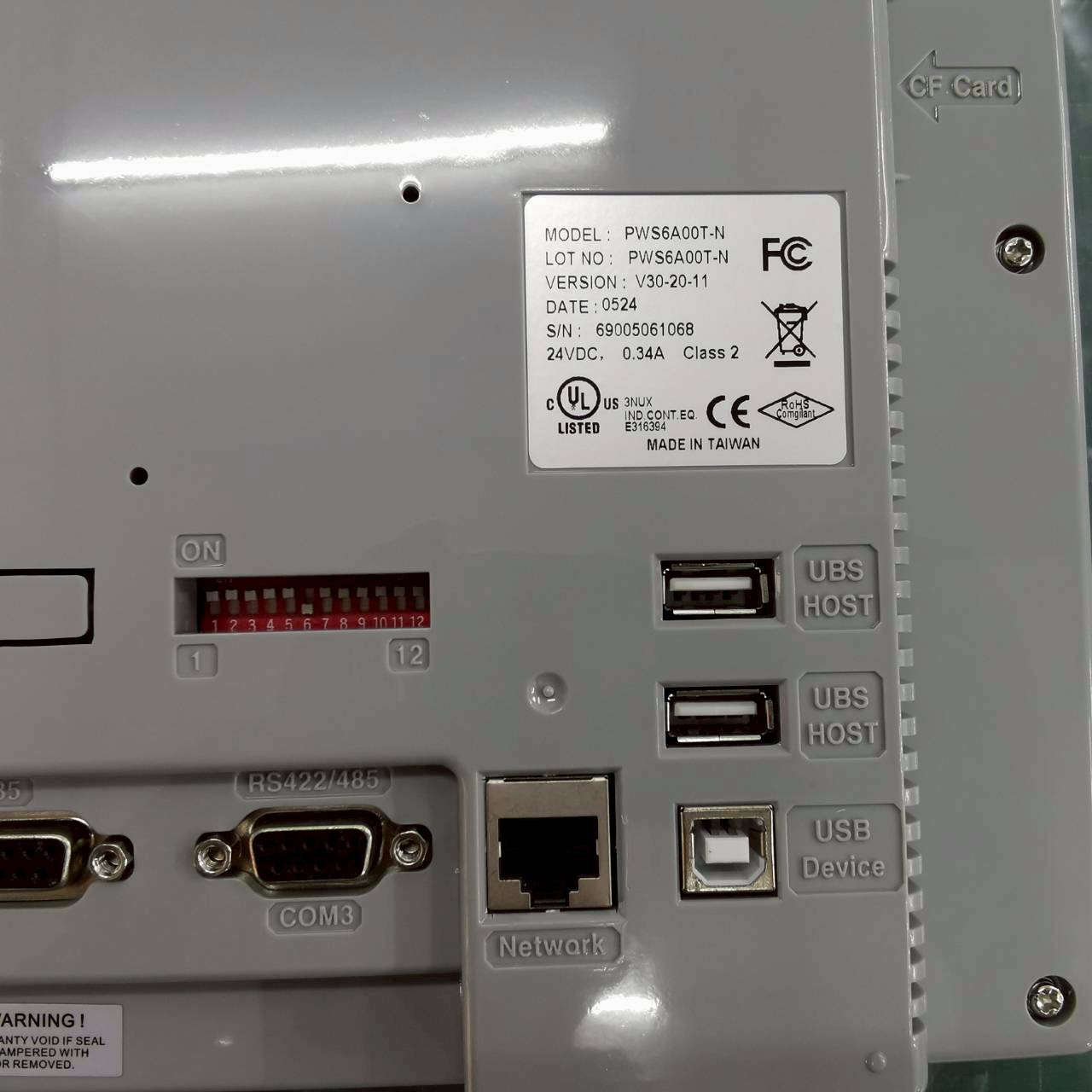 จอ HITECH(Beijer) รุ่น PWS6A00T-N หน้าจอ 10.4 นิ้ว LCD TOUCH SCREEN