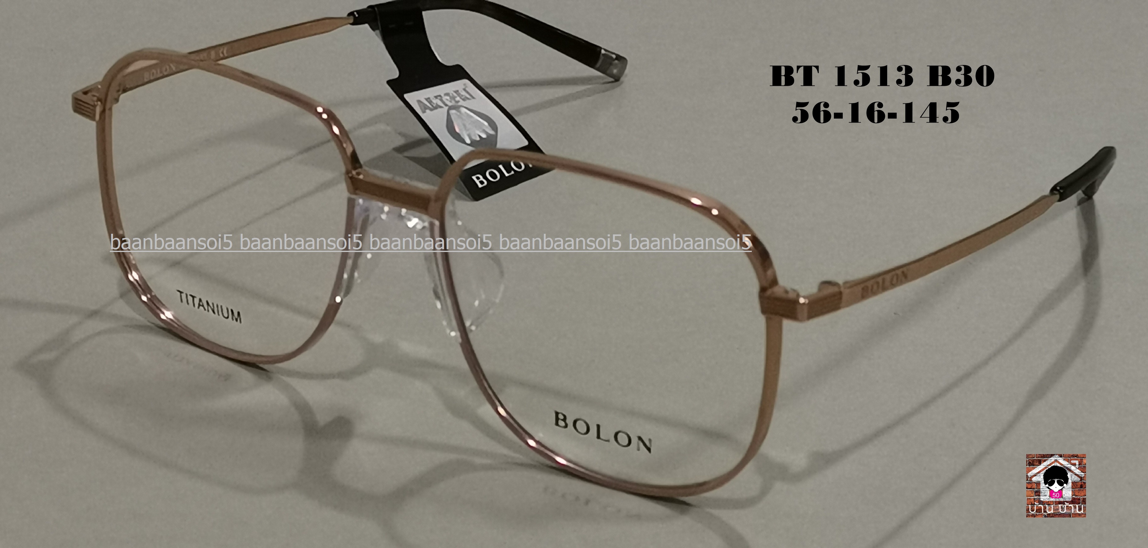 BOLON Neo BT1513 B 30 Rose Gold กรอบแว่นตาพร้อมเลนส์ HOYA ราคา 4,690 บาท